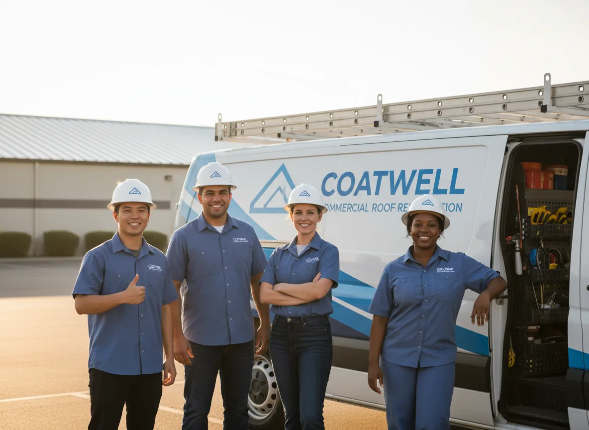 Commercial roof coating company in Paxton, MA